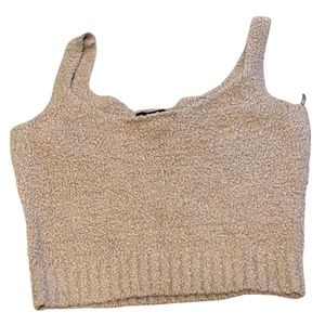 Cozy Knit Fuzzy Tank Top